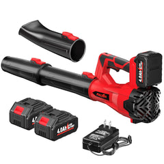 FULLYEA front view showing compact blower and benefits of portability
