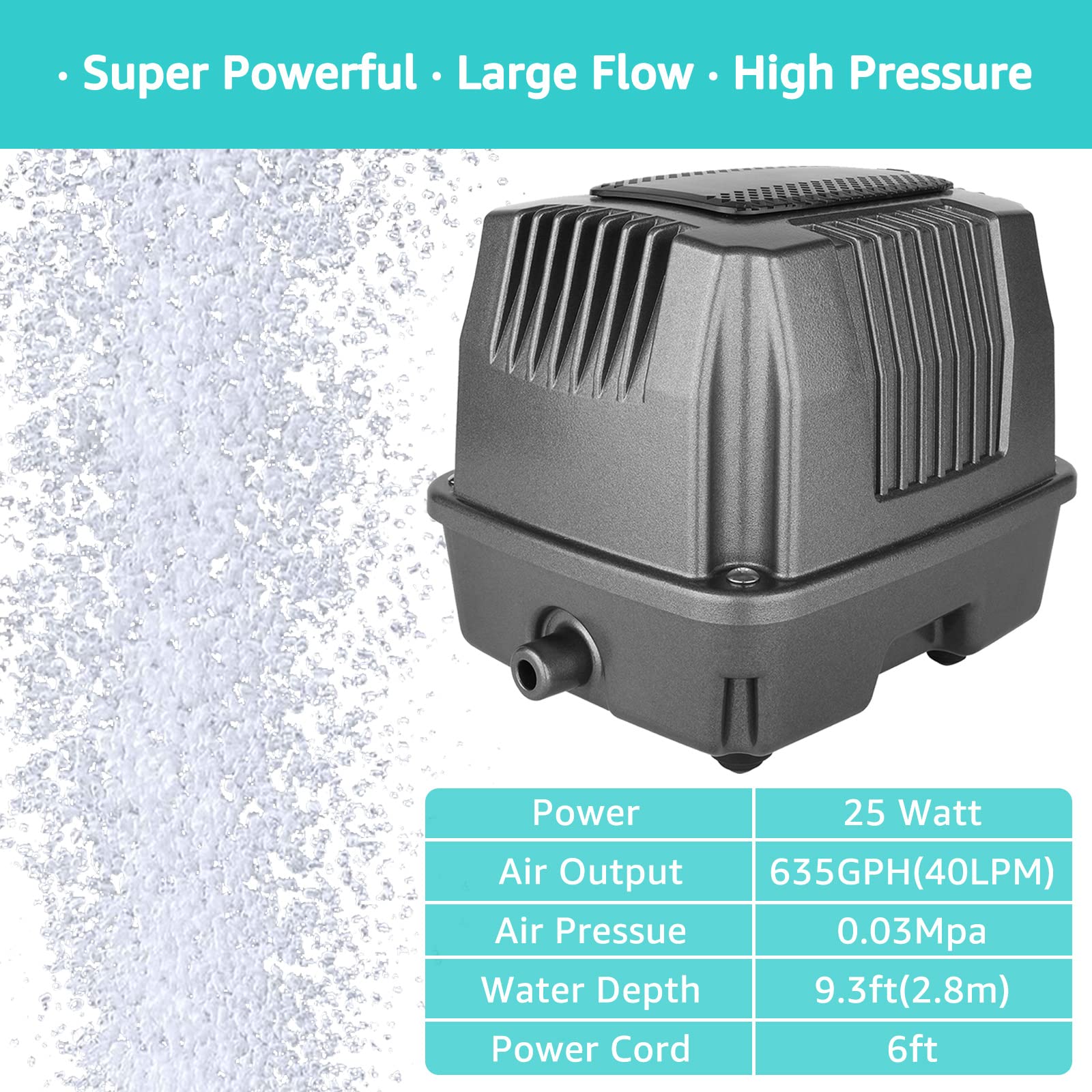 FUMAK housing enlarged surface for heat dissipation and longer life