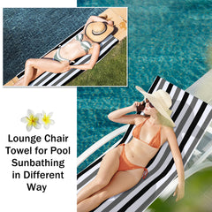 Fumete on lounge chair at poolside showing comfortable quick-dry use