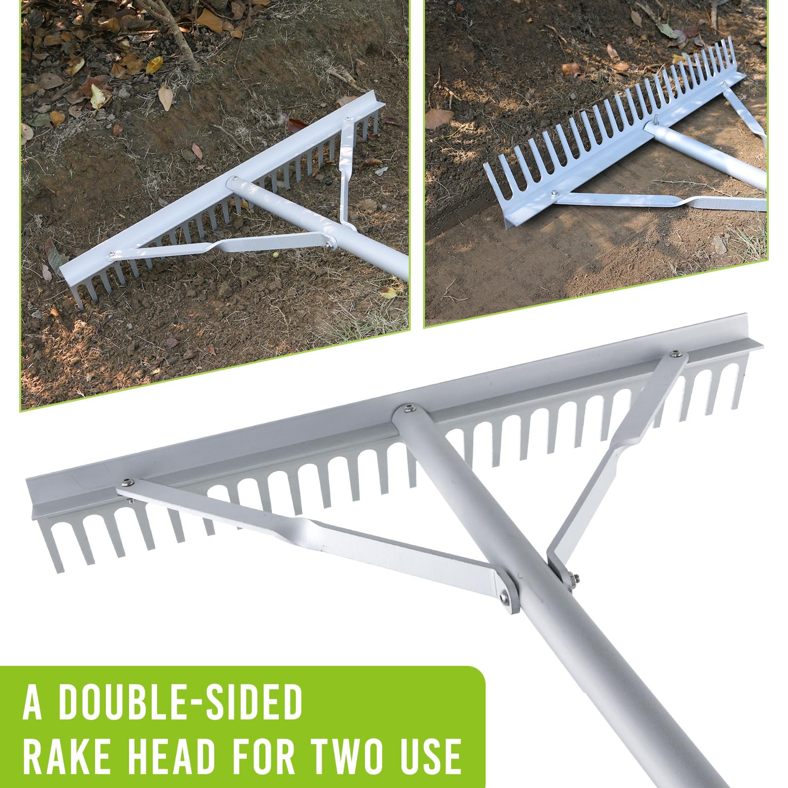 Fumingpal clearing beach and pond debris, lightweight for shoreline maintenance