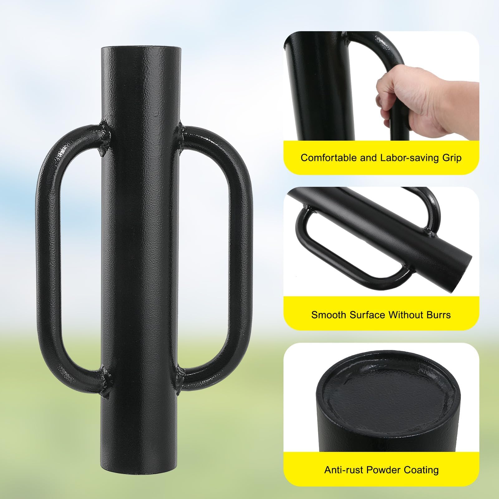 Fumingpal handle detail showing ergonomic grip for comfortable two-handed control