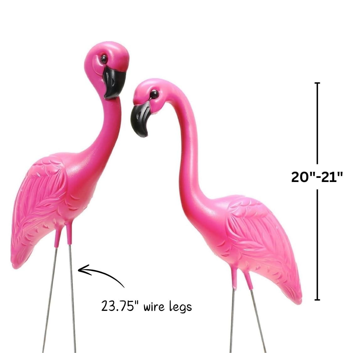 Fun Express pink flamingo close detail highlighting textured finish and durable construction