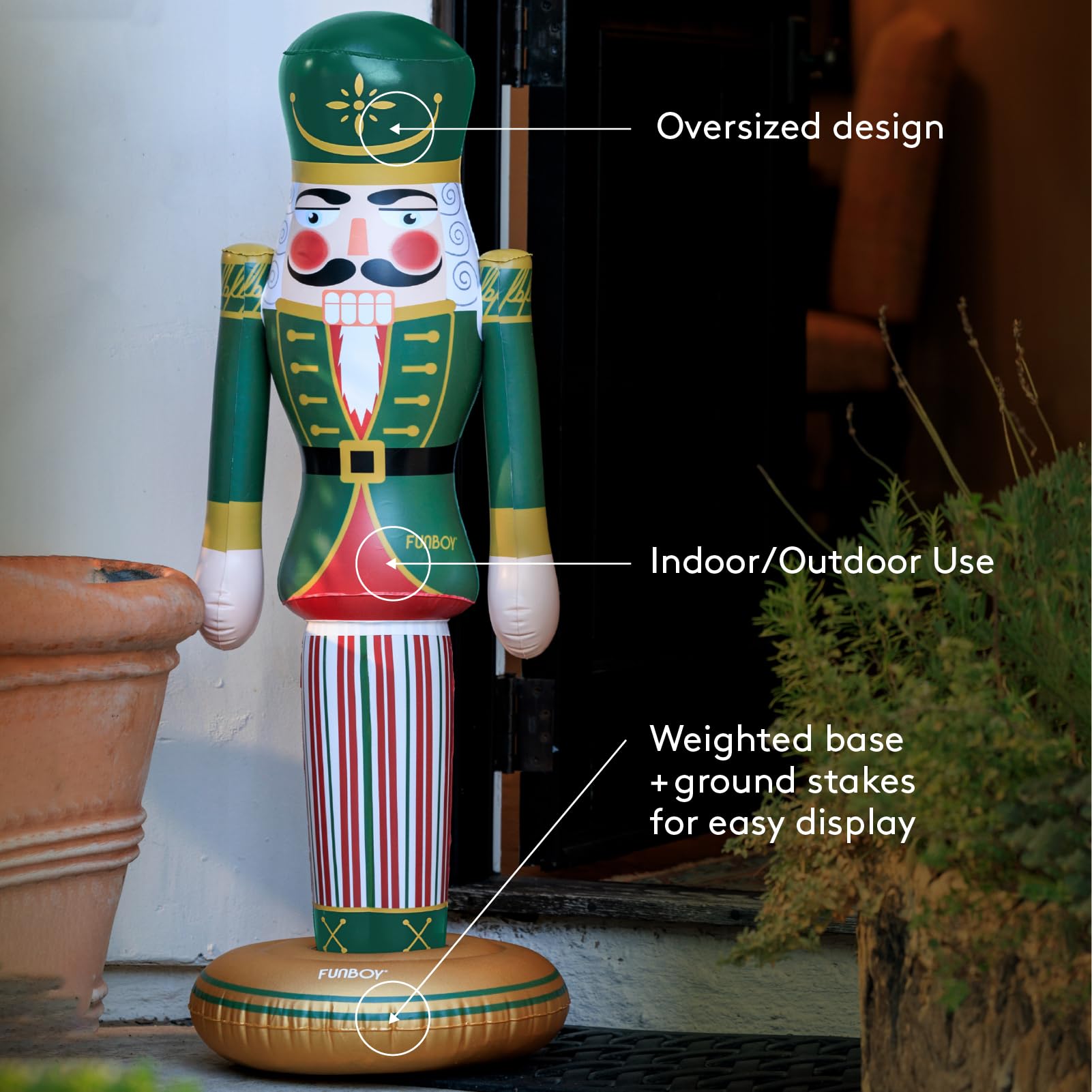 FUNBOY weighted base close-up showing stability benefit