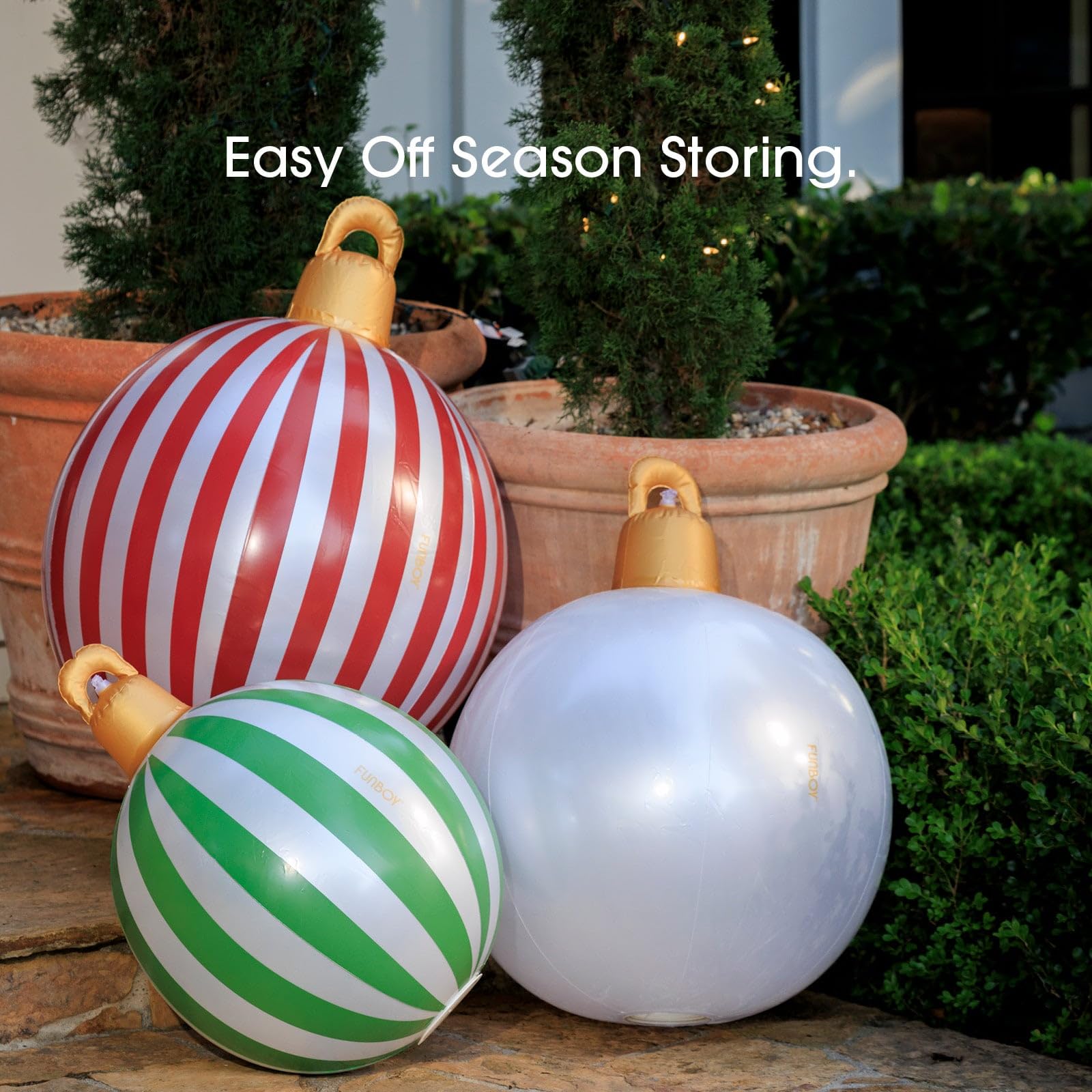FUNBOY ornament floating in pool illustrating waterproof design and safe use