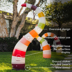 FUNBOY snake next to person to show scale and visual impact