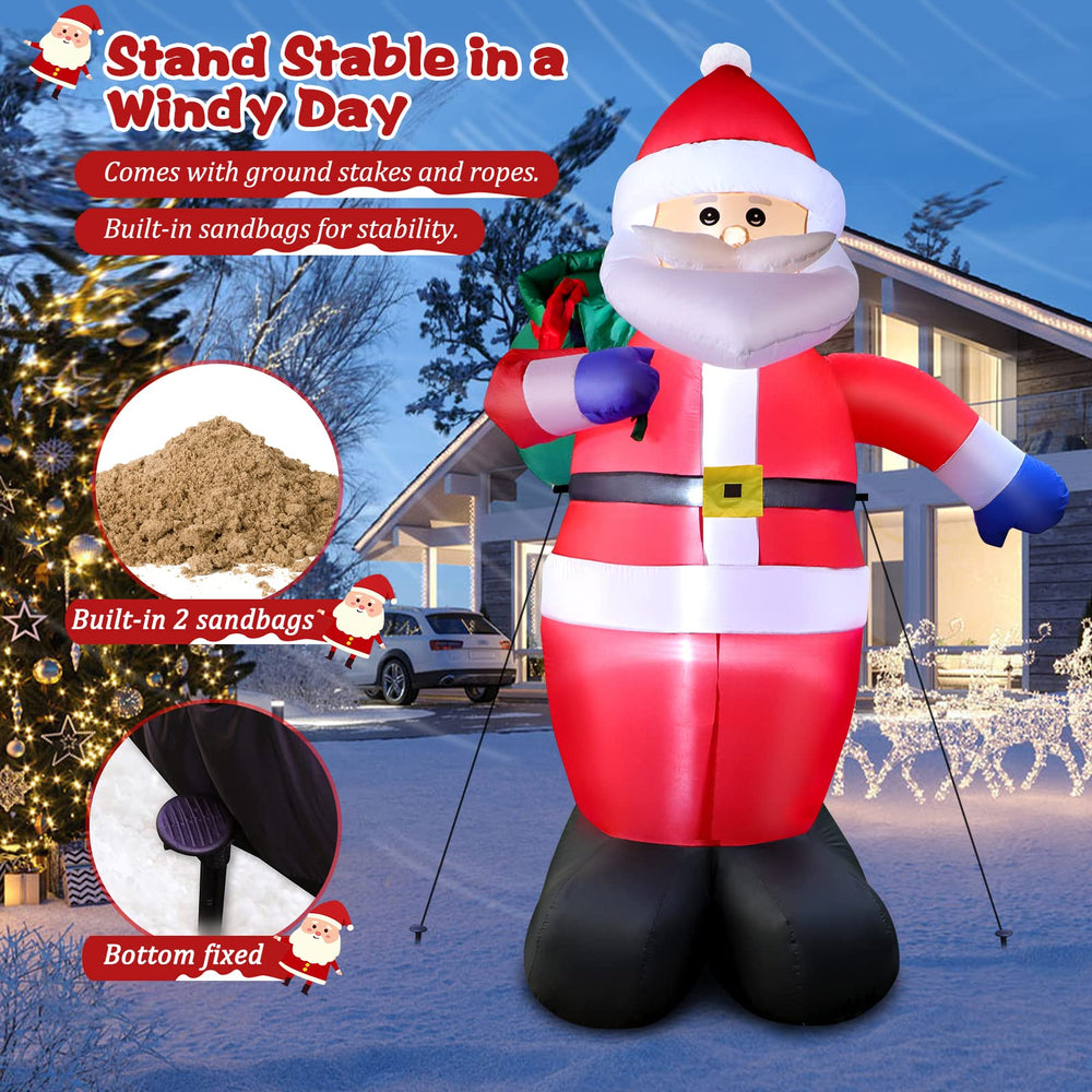 FunFanso anchoring with sandbags and stakes ensuring stable outdoor display