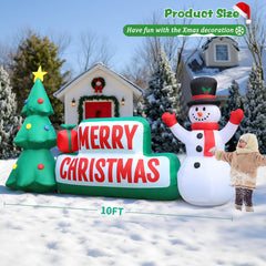 FunFanso close-up of tree and snowman details vivid holiday visuals