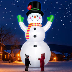 FunFanso lit at night on lawn providing bright holiday visibility