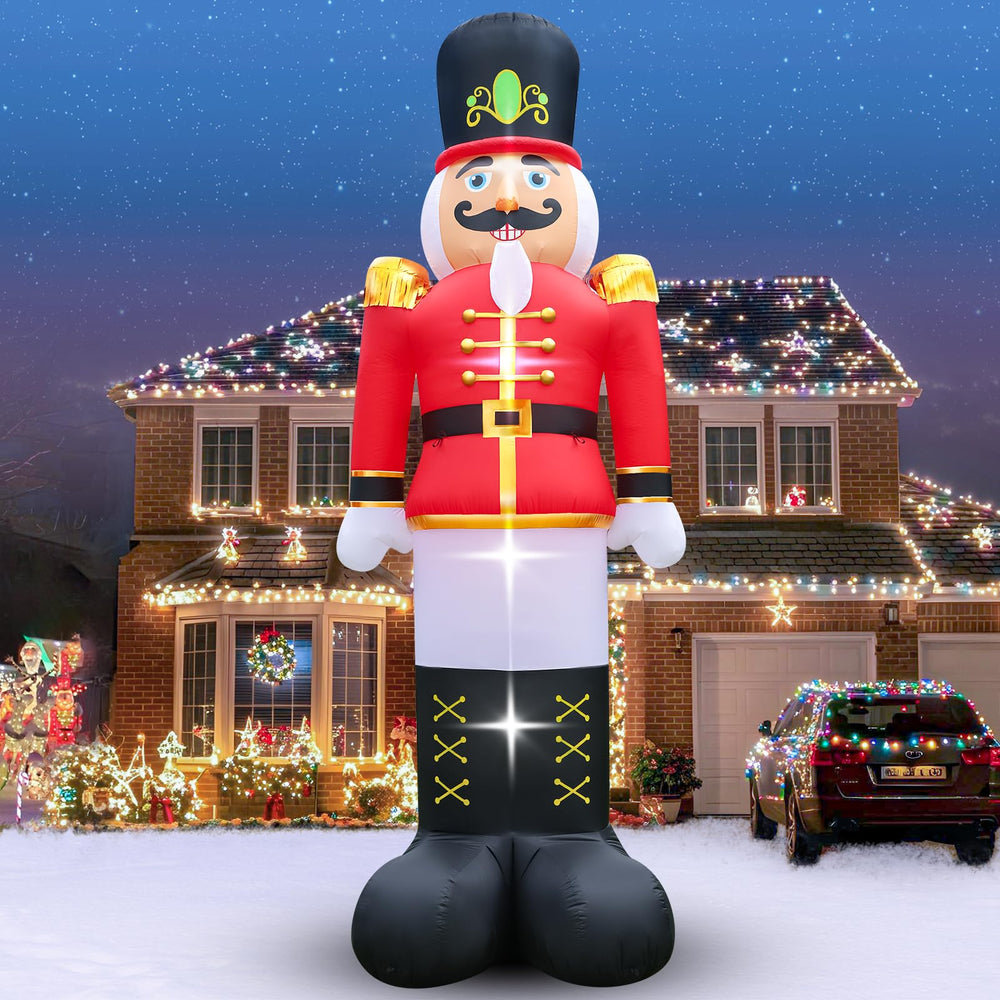FunFanso Nutcracker front view showing bright decorative presence