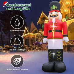 FunFanso Nutcracker lit at night demonstrating bright LED visibility
