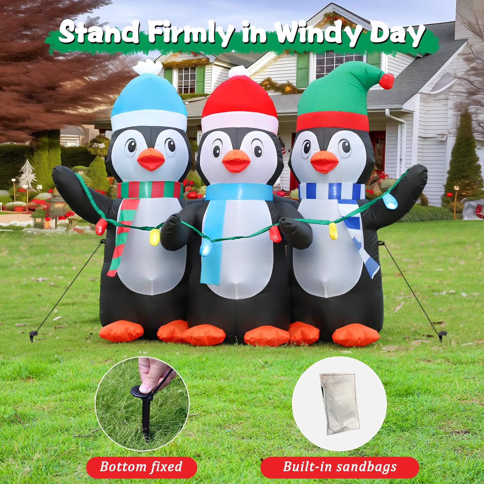 FunFanso built-in blower and bottom zipper illustrating quick inflate and deflate