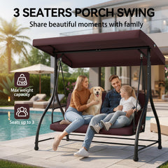 FUNG YARD swing converted to flatbed for lounging and relaxation benefit