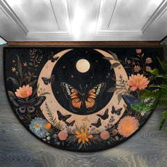 Funky Qiu doormat front view showing pattern and welcoming look