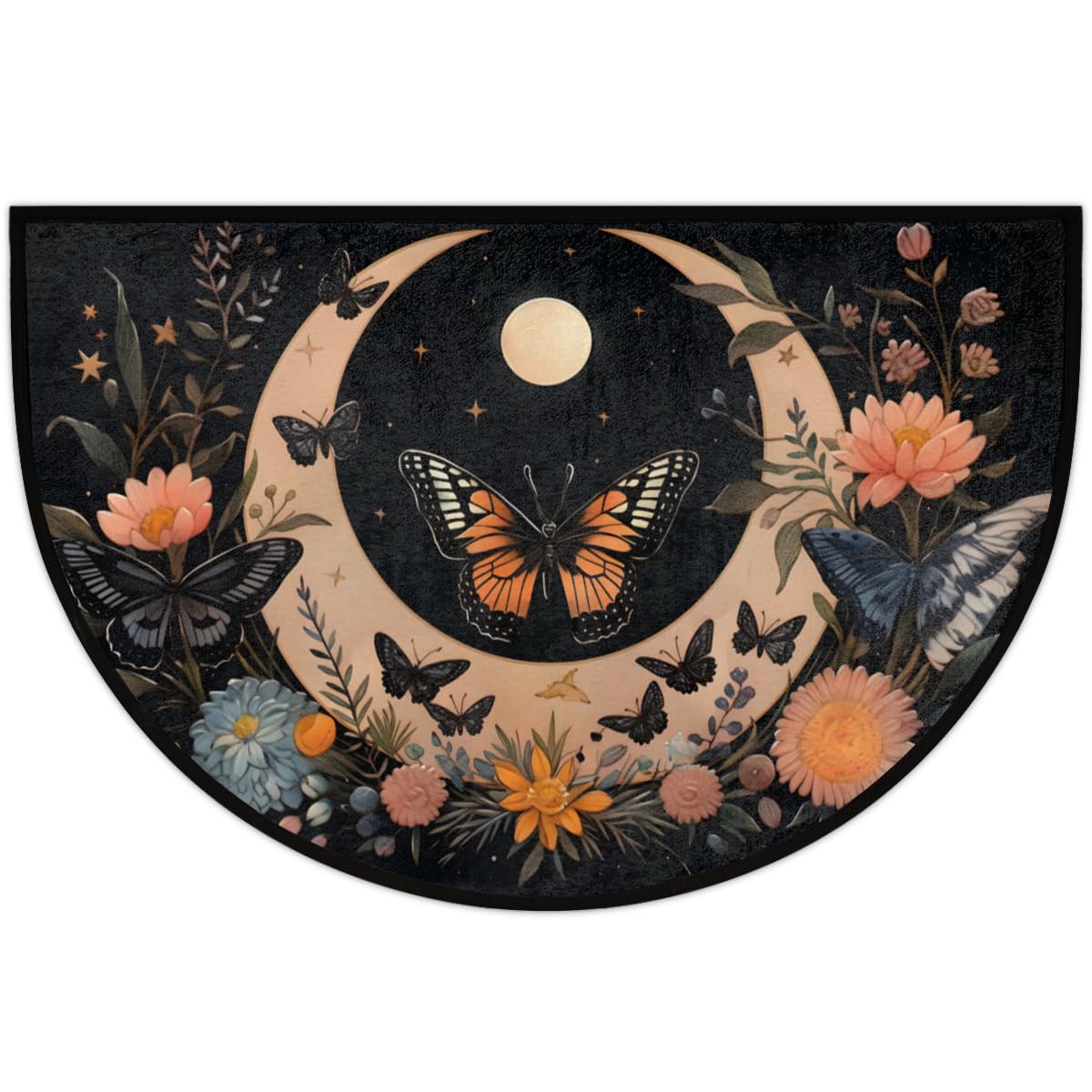 Funky Qiu mat next to shoe illustrating 36x24 inch scale