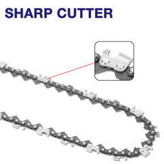 FUNKYWOO chain mounted on a 20-inch guide bar demonstrating proper fit and installation