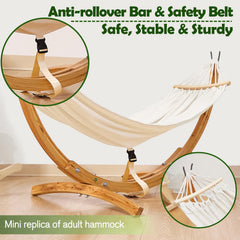 FUNLIO child using hammock reading book demonstrating calming, secure seating
