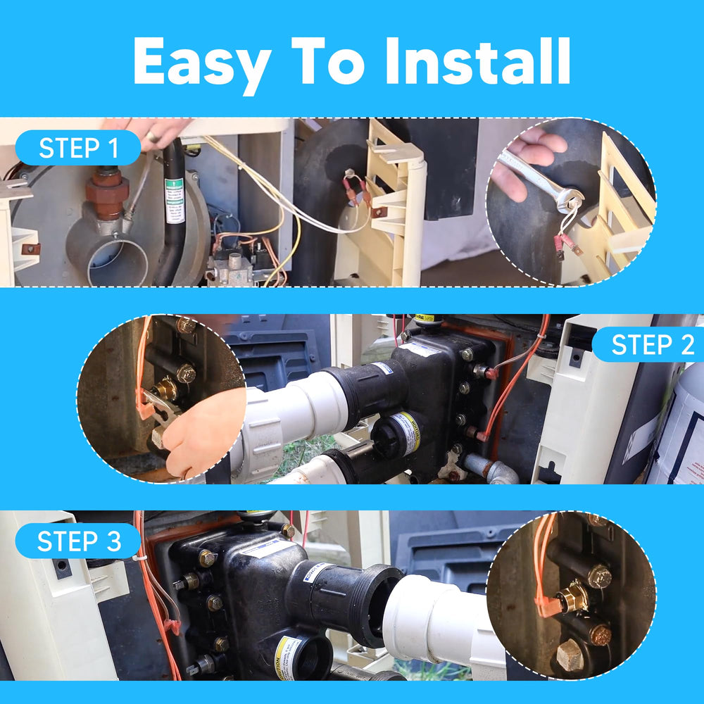 Funmit sensor kit installed inside heater bay demonstrating simple maintenance benefit