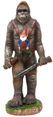 Funny Guy Mugs Bigfoot and gnome front view showing playful duo and curb appeal
