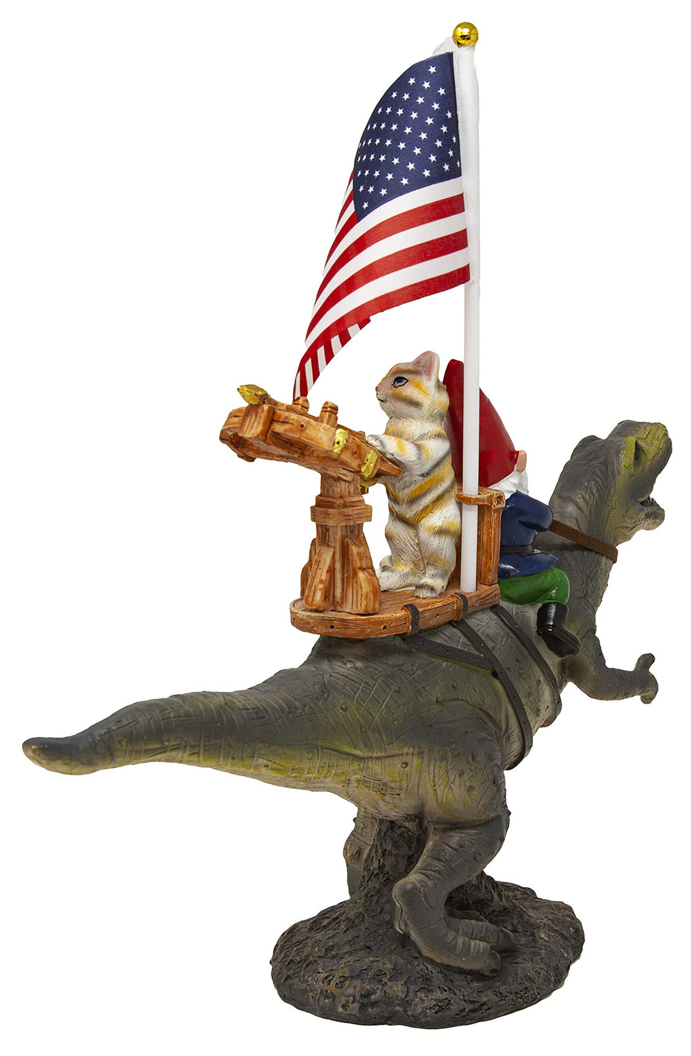 Funny Guy Mugs statue next to a ruler for clear size and scale reference