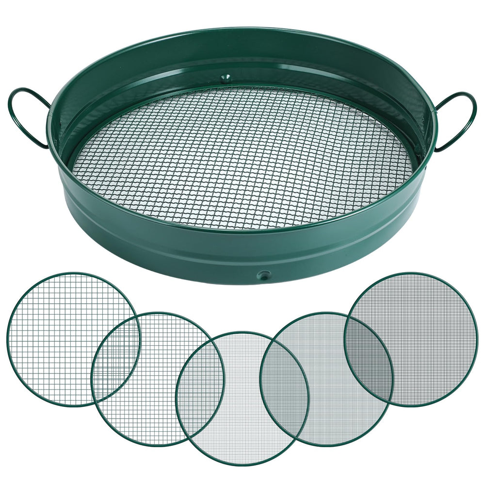 Funnymoom front view showing full sifter and benefit of large screening capacity