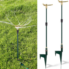 Funnymoom front view of two packaged sprinklers showing compact set and easy storage benefit