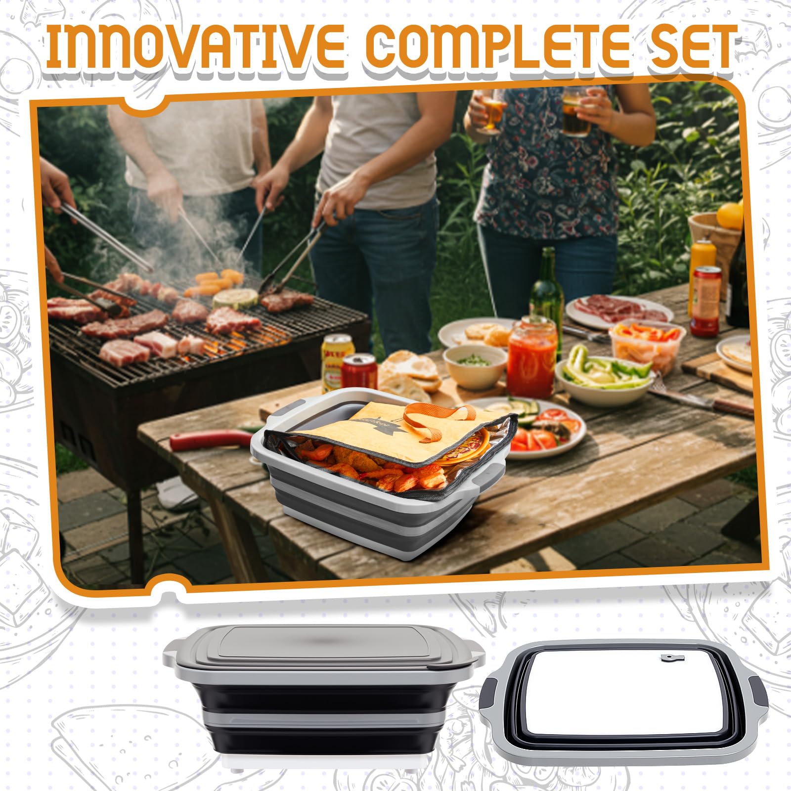 Funnymoom cooked meat resting inside blanket for warm transport and tidy serving