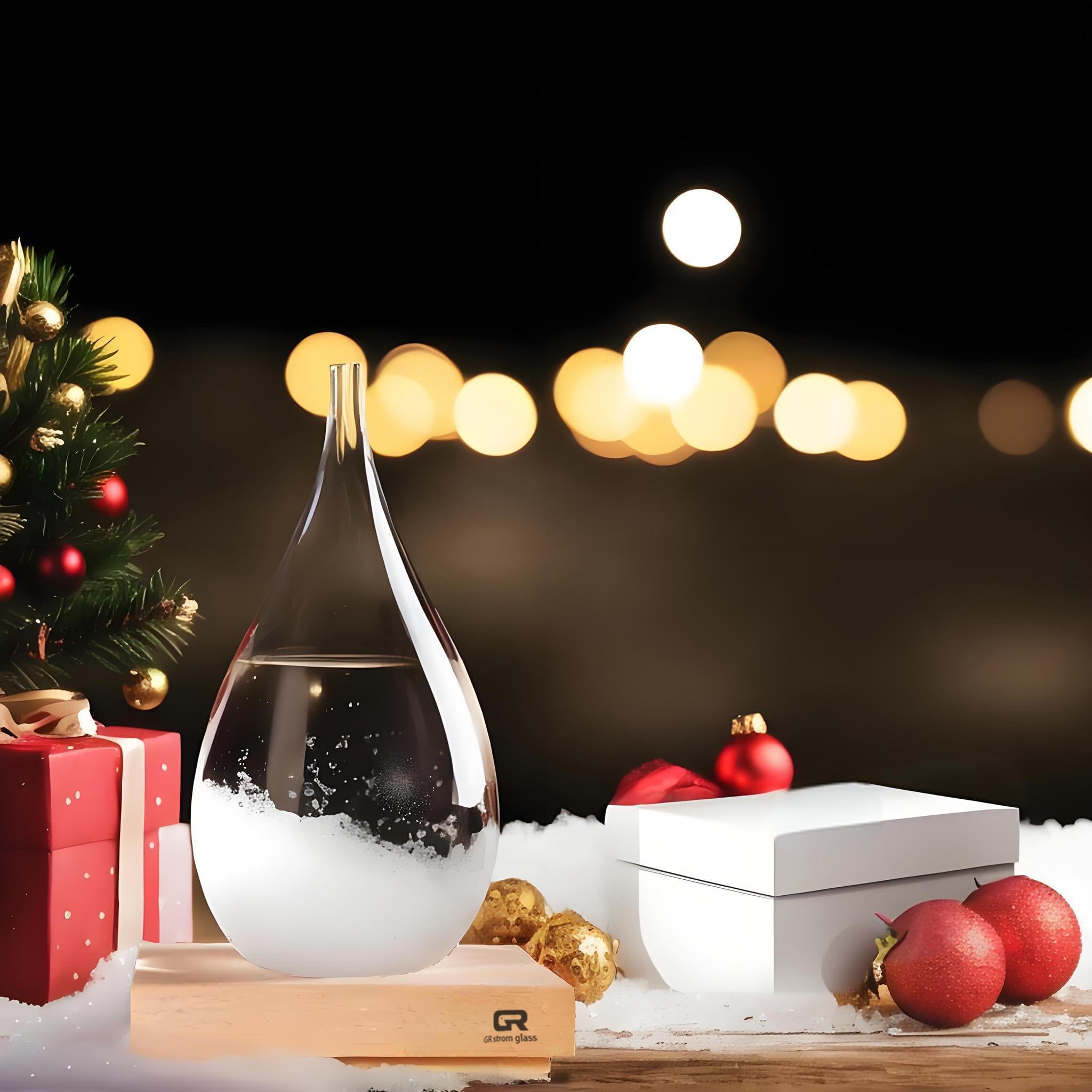 FUNOHYE storm glass on a mantel enhancing room style and conversation