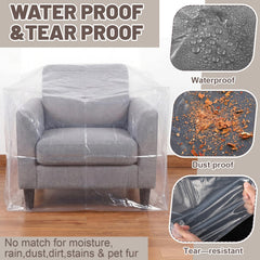 FunooFuno size comparison next to chair showing cover dimensions for fit