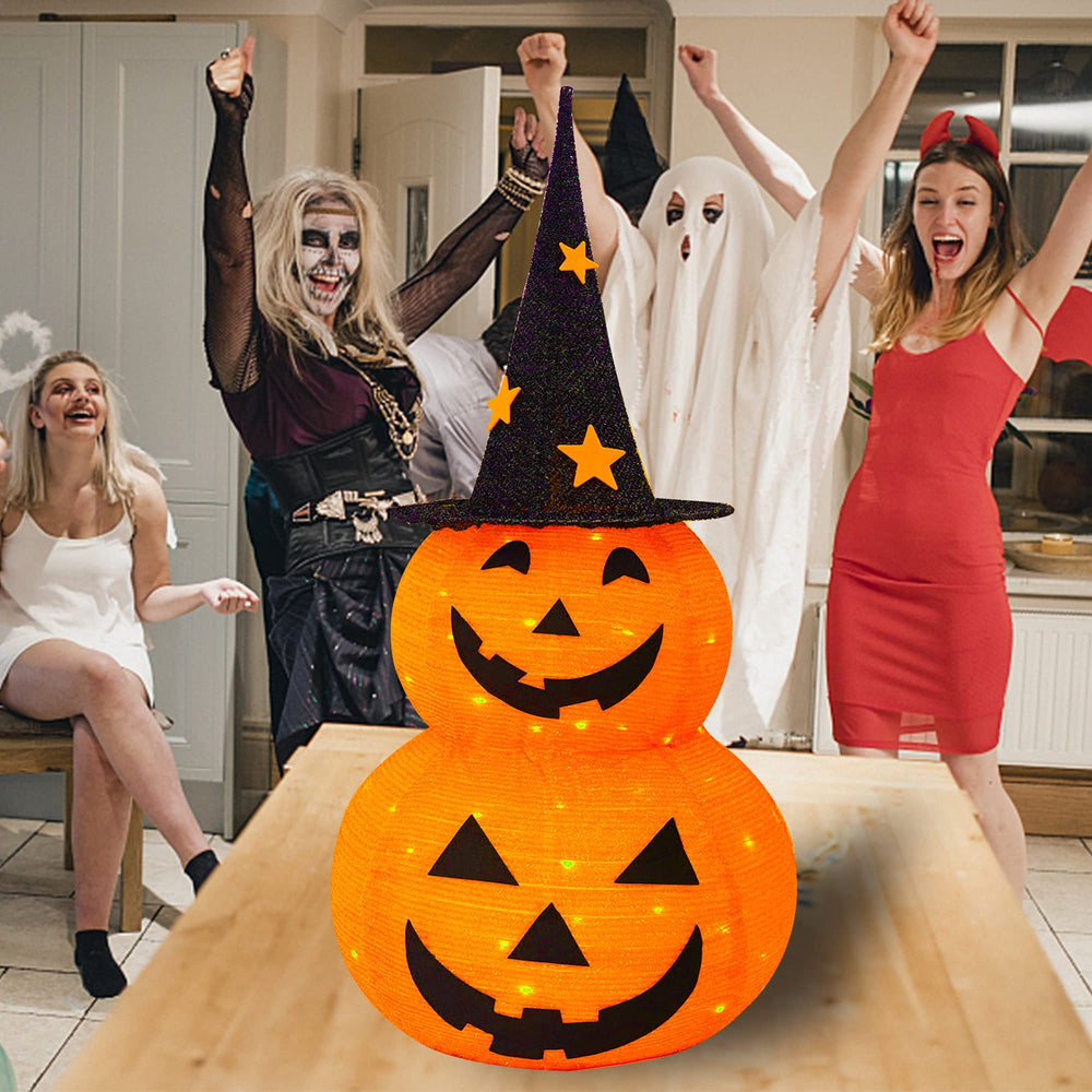 FUNPENY collapsed pumpkin folded flat for compact storage convenience