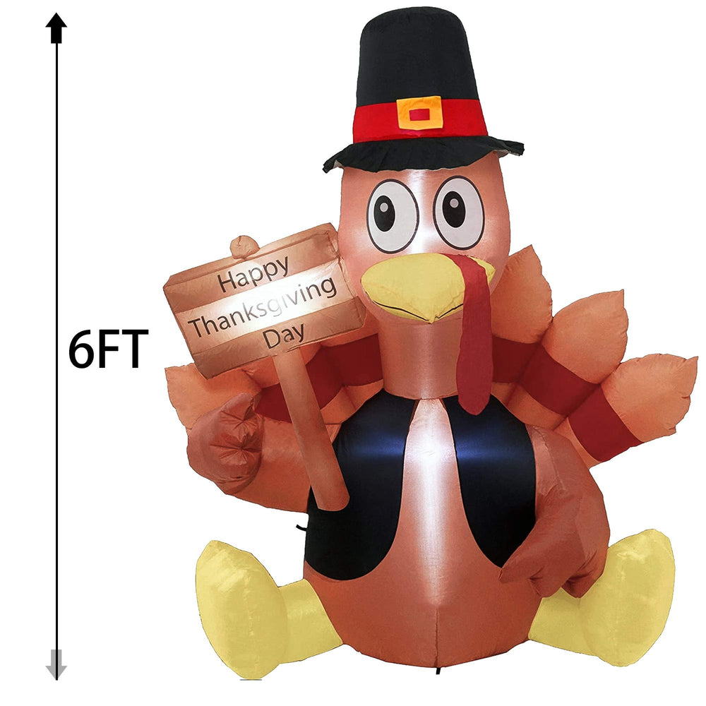 FUNPENY inflation detail with built-in blower inflating turkey quickly and easily