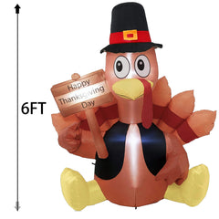 FUNPENY inflation detail with built-in blower inflating turkey quickly and easily