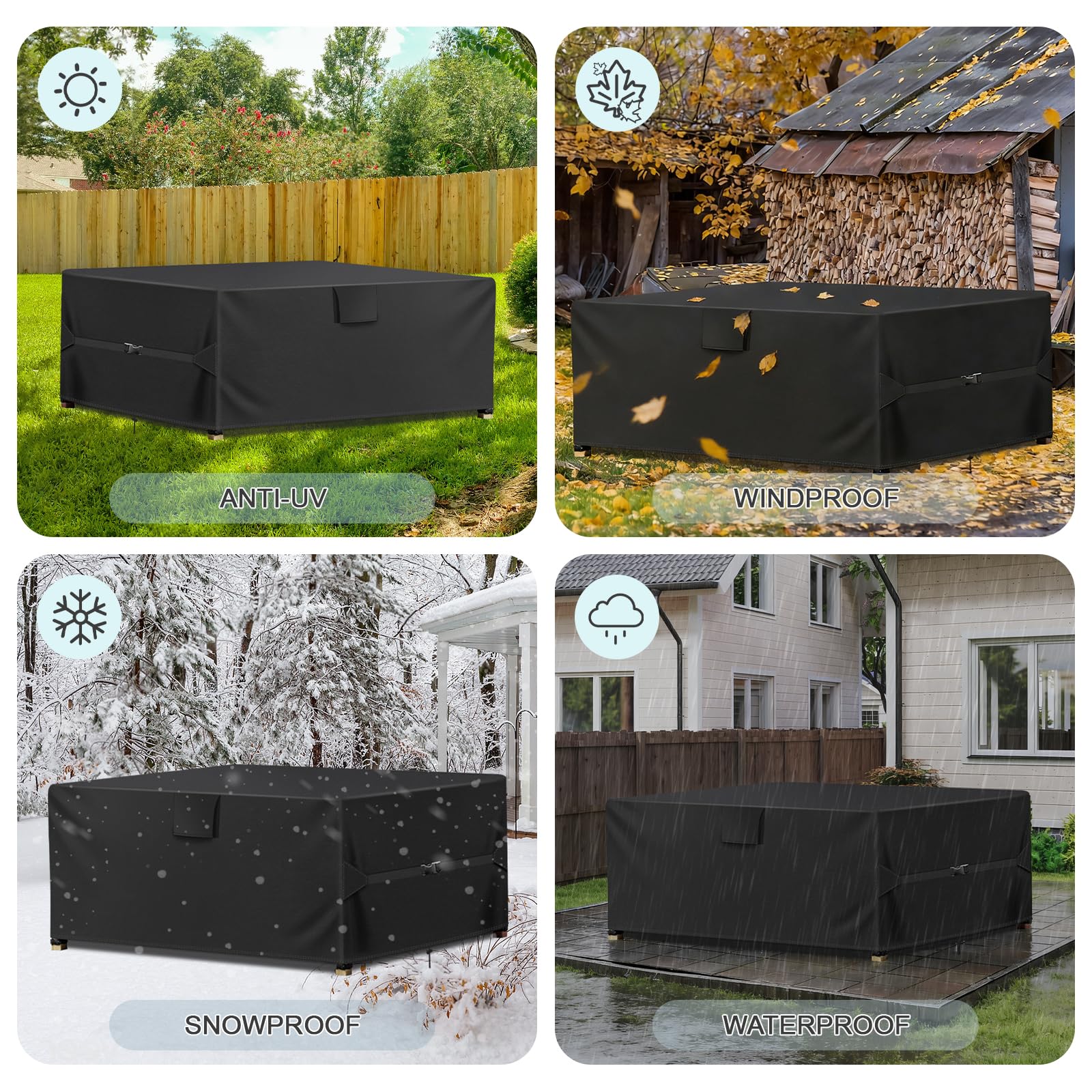 Funshot neatly folded cover for storage, space-saving benefit