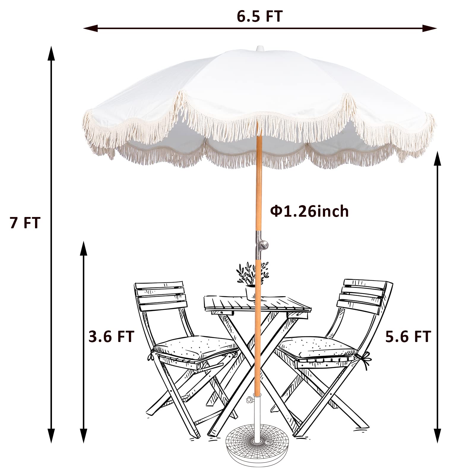 Funsite folded umbrella in carry bag for easy transport convenience