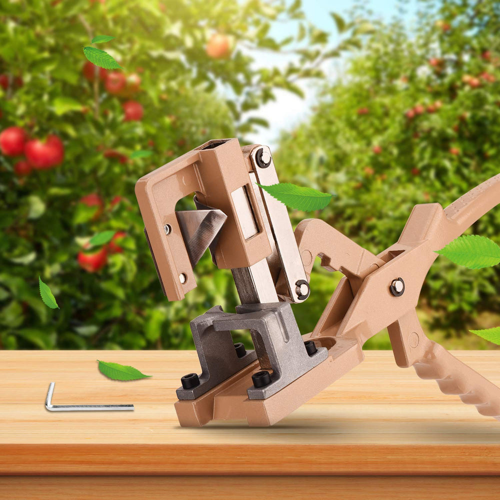 FUNTECK packaged grafting tool in orchard setting ready for field grafting tasks