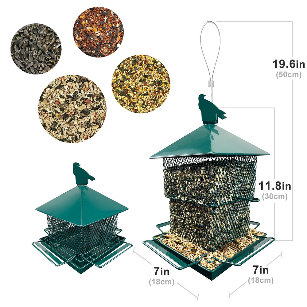 FUNWILDLIFE wide-top opening open for easy filling and less spillage