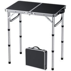 FUNYKICH front view folded table showing compact carry case and portability