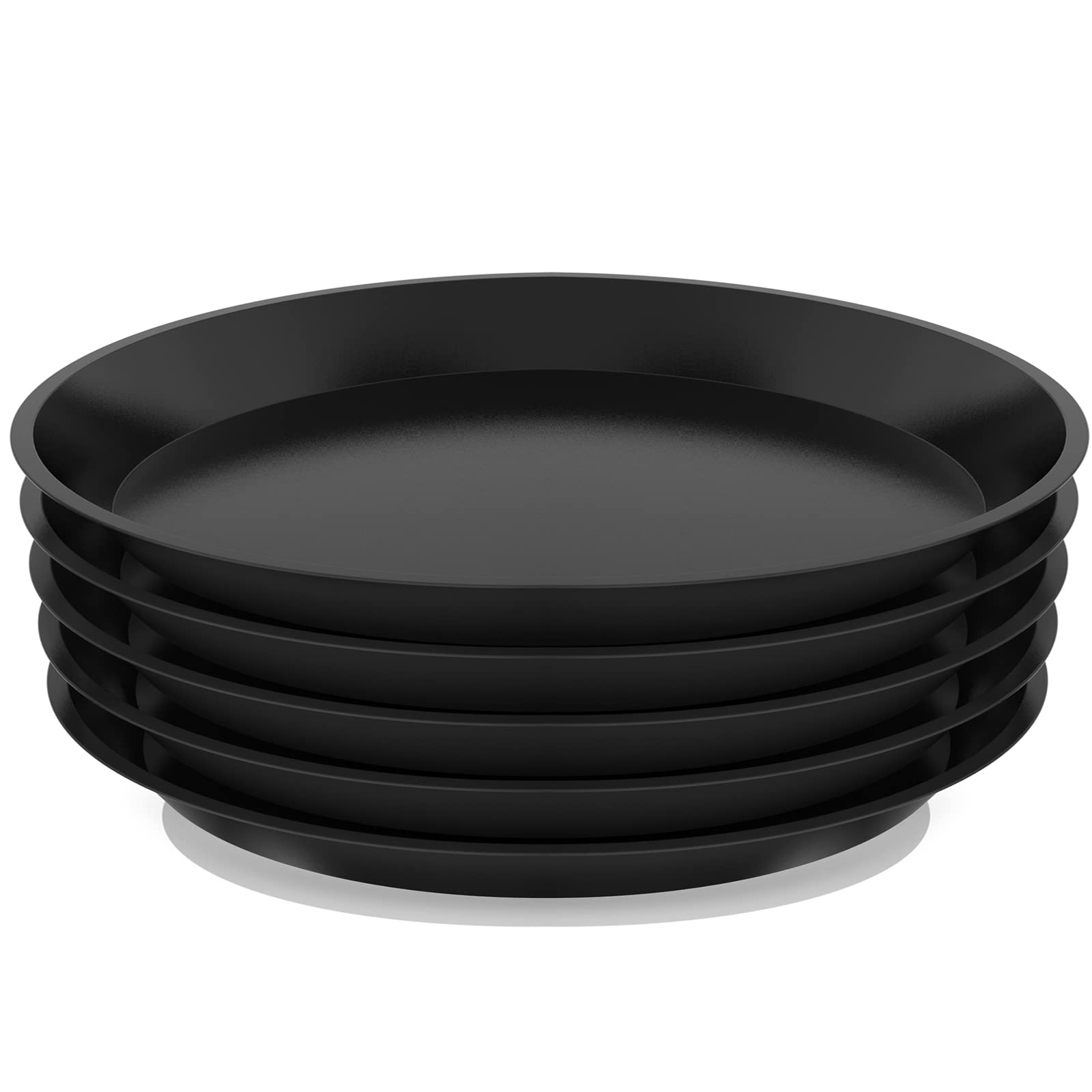 FUOAUYK front view of 18-inch saucer showing durable rim and containment benefit