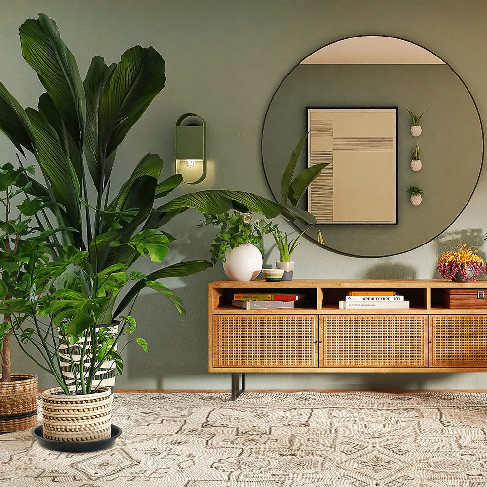FUOAUYK tray holding multiple small pots to organize plants and collect drainage