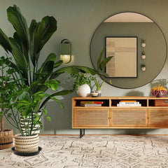 FUOAUYK tray holding multiple small pots to organize plants and collect drainage