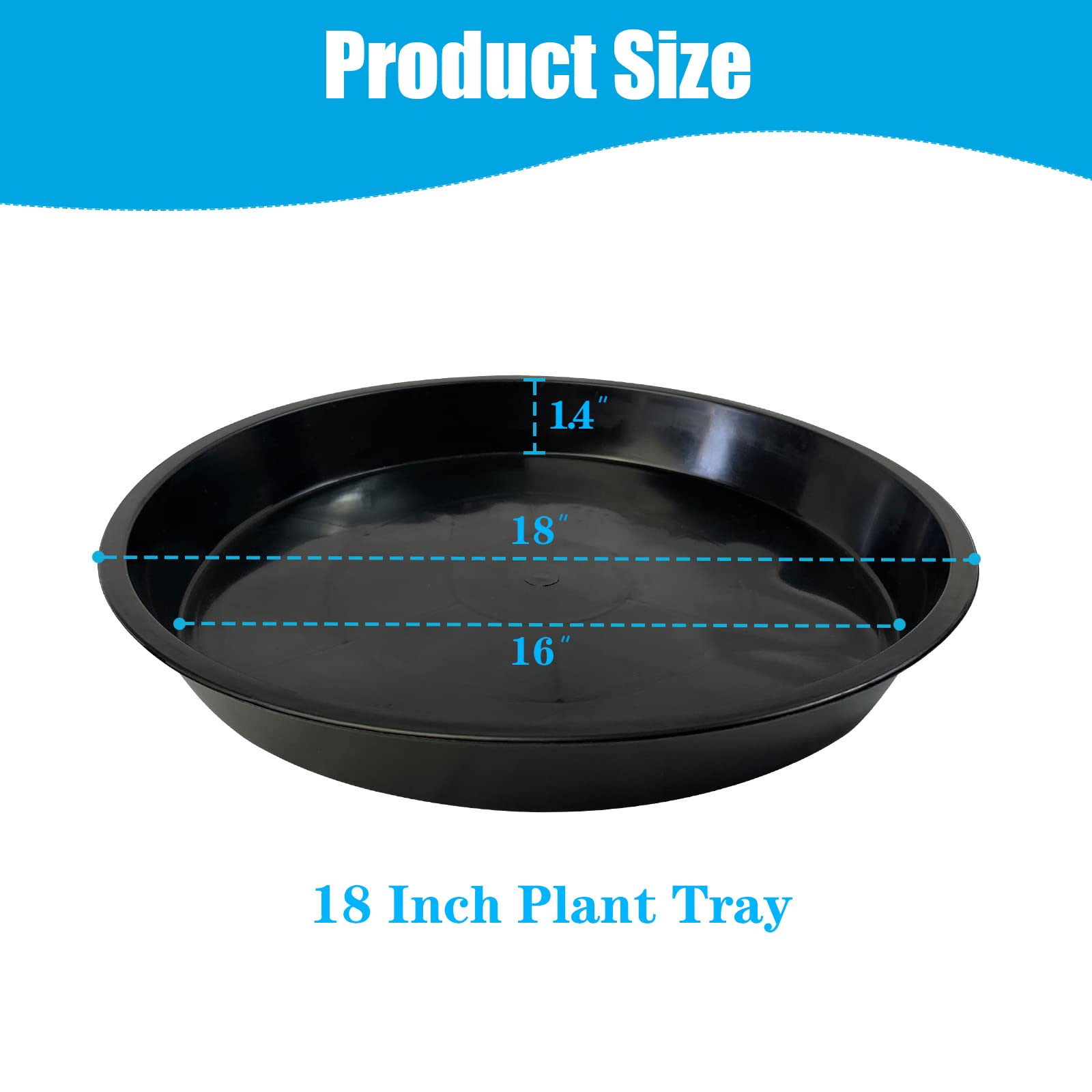 FUOAUYK saucer holding a large potted plant protecting floor from water