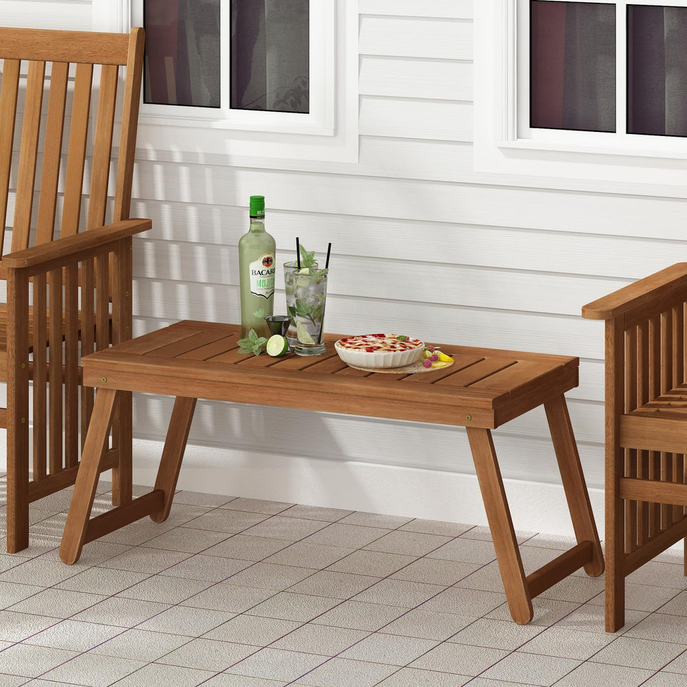 Furinno DALAM next to chair showing product dimensions and scale