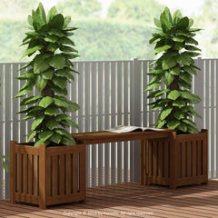 Furinno close-up of Meranti wood grain highlighting durable teak-oil finish