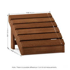 Furinno Tioman close-up of rounded slats highlighting smooth edges and barefoot comfort