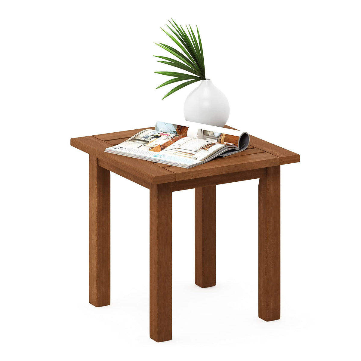 Furinno TIOMAN front view showing compact square silhouette and durable finish