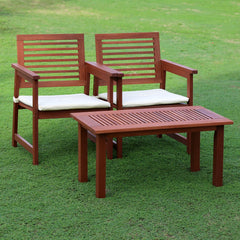 Furinno Tioman on patio lifestyle setup showing how chairs enhance outdoor living