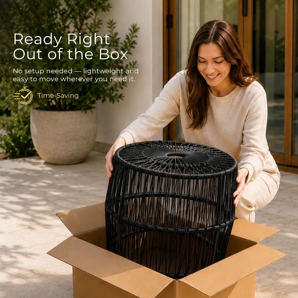 Furniture of America Ysar staged on patio illustrating outdoor-ready coastal styling