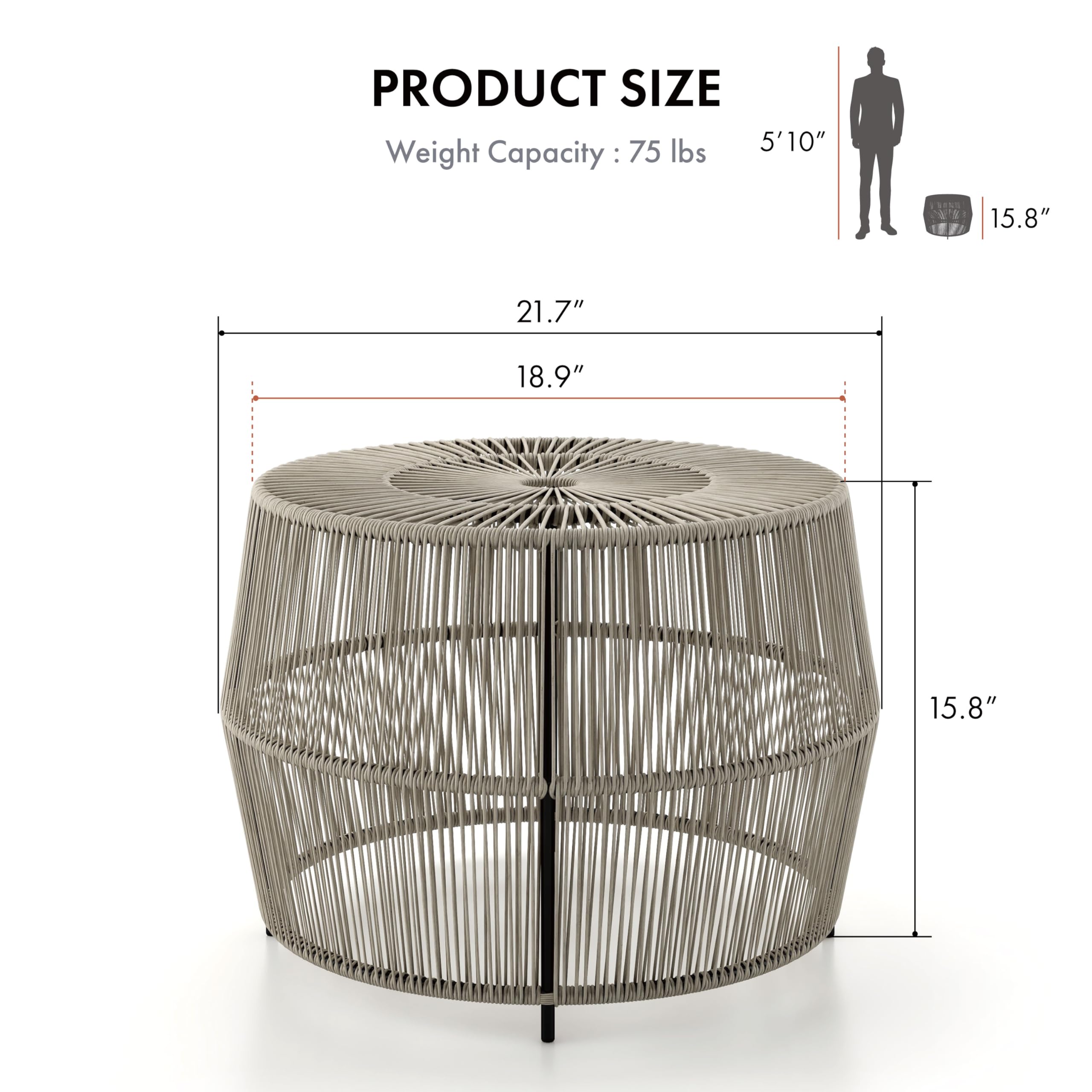 Furniture of America Ysar side profile showing metal frame stability and support