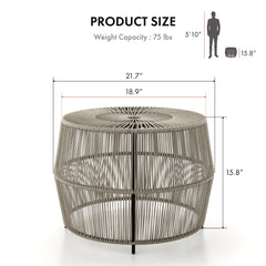 Furniture of America Ysar side profile showing metal frame stability and support