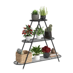 Furshus front view of 3-tier stand showcasing sturdy display benefit