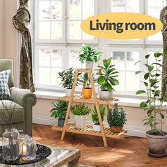 Furshus middle tier with potted plants in use benefit: layered greenery display
